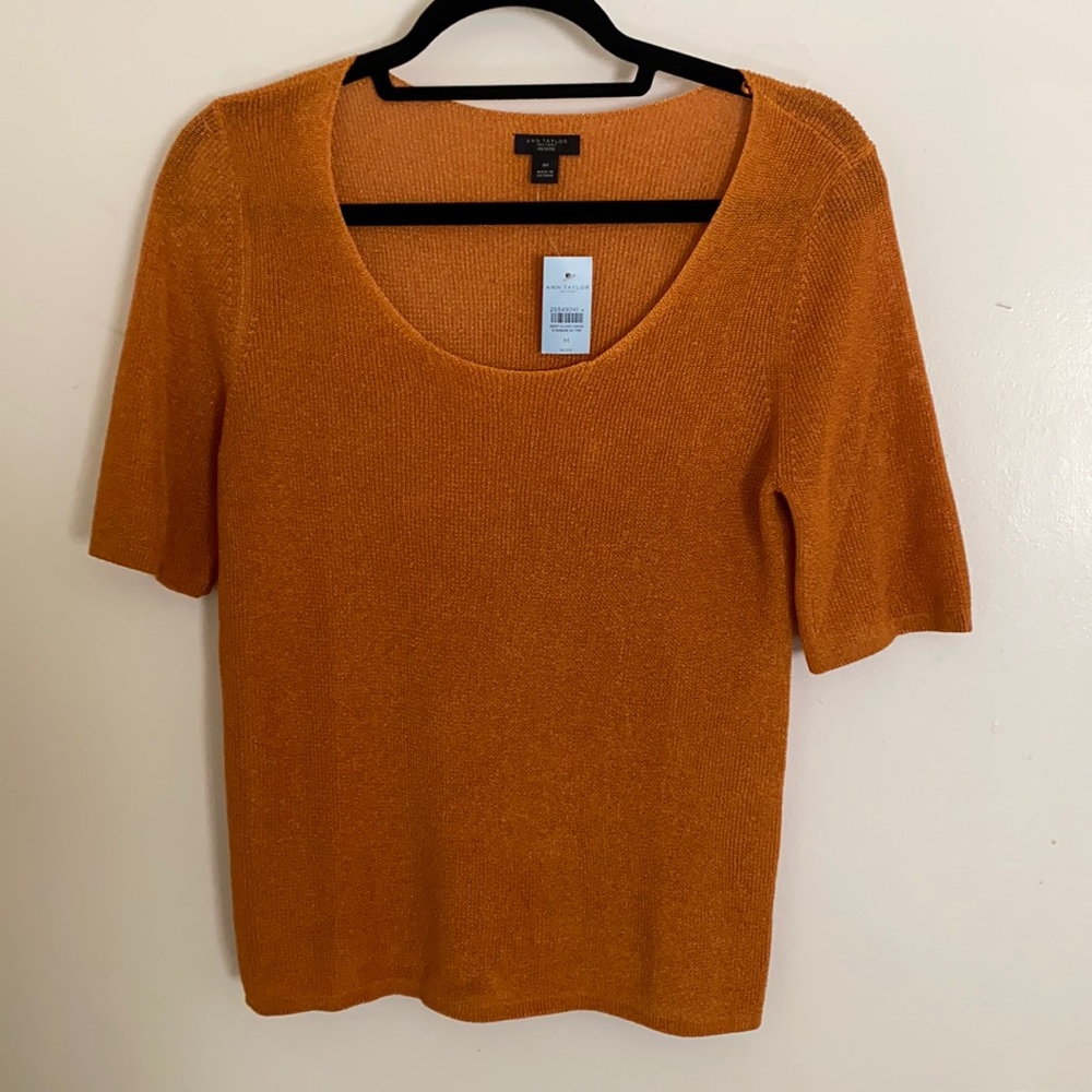 Burnt orange top size M petite